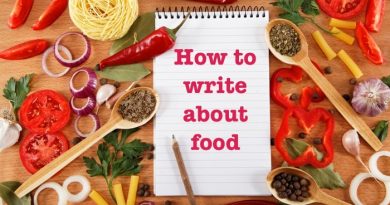 How to write about food