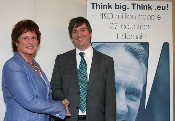 Jon Reed and Sharon Bowles MEP