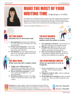 Make the Most of Your Writing Time - by Bec Evans