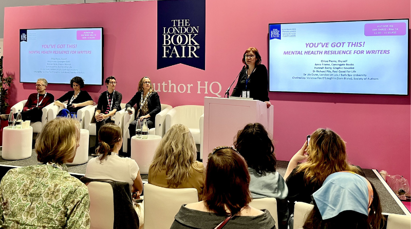 'Mental Health Resilience for Writers' panel at the London Book Fair (2024)